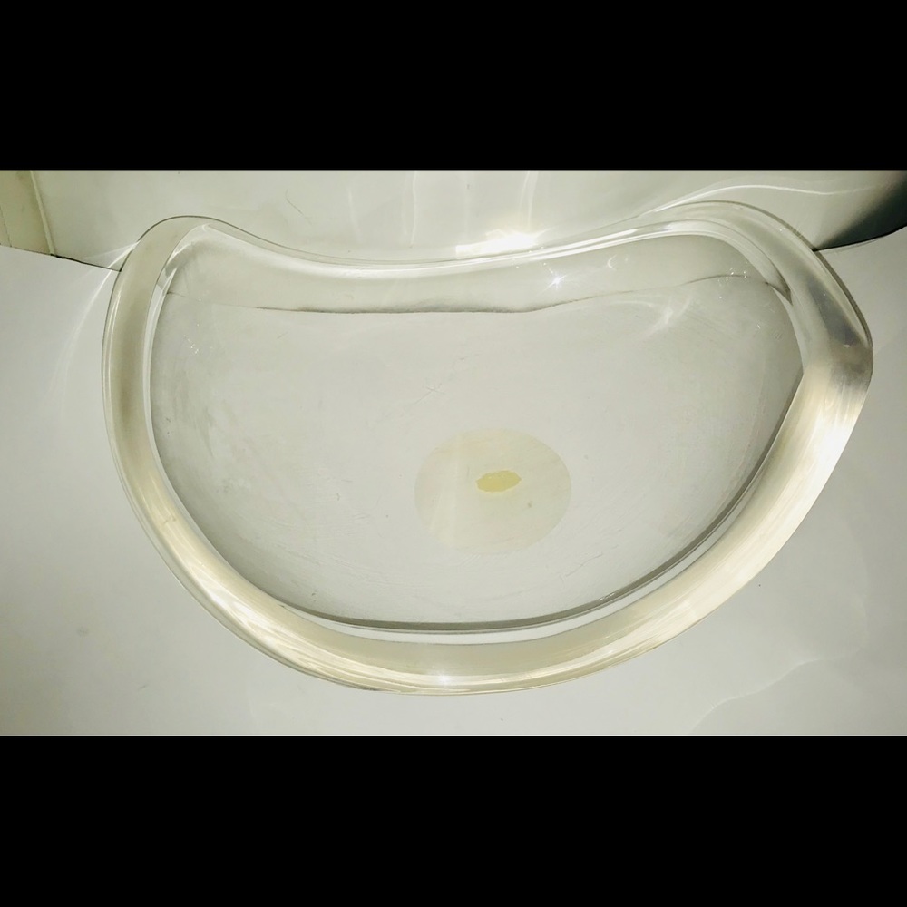 Vintage Large Lucite Bowl Ritts of Los Angeles MCM